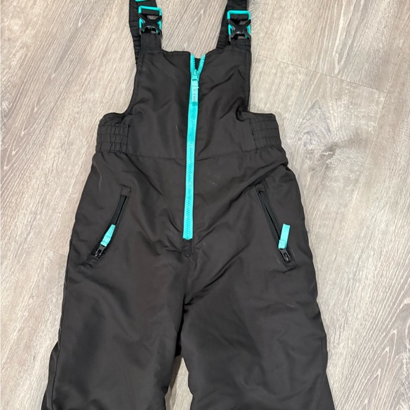 Champion kids Black Overalls with Teal Accents - Picture 3 of 5